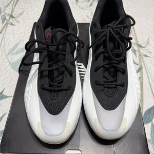 adidas Black and White Athletic Shoes Anthony Edwards